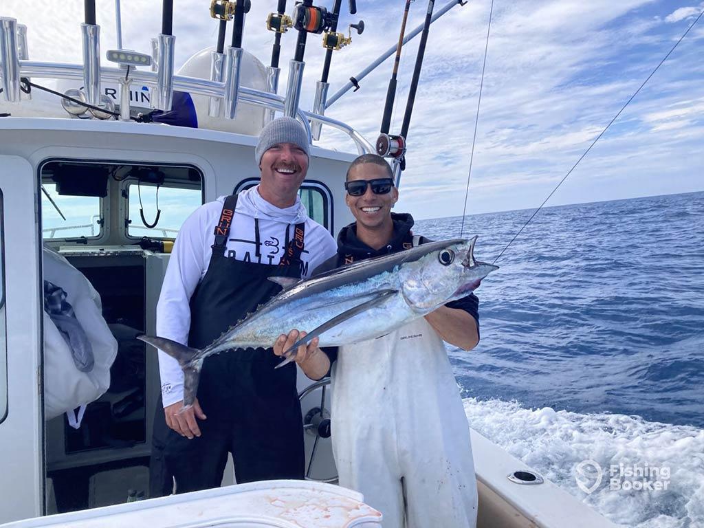 Private fishing charter in Monterey Bay targeting rockfish, salmon, halibut, and lingcod just offshore from Santa Cruz.