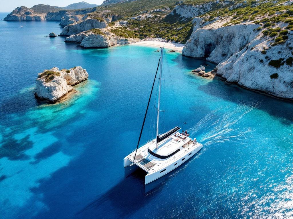 Yacht charter island hopping through Croatia's Adriatic islands.