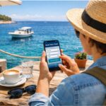 Booking a sunset cruise online before arriving at the destination.
