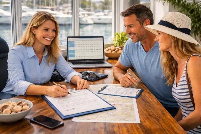 Independent charter business operating from a small marina with privately owned boats.
