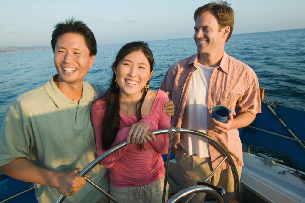 Licensed charter captain preparing a private boat before welcoming guests.
